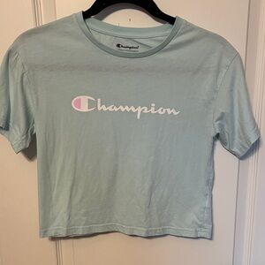 Champion Sky Blue Cropped Tee